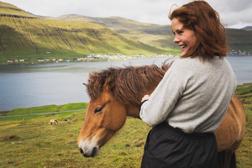 Horseback riding in Signabøur Faroe Islands
Photo by Kirstin Vang